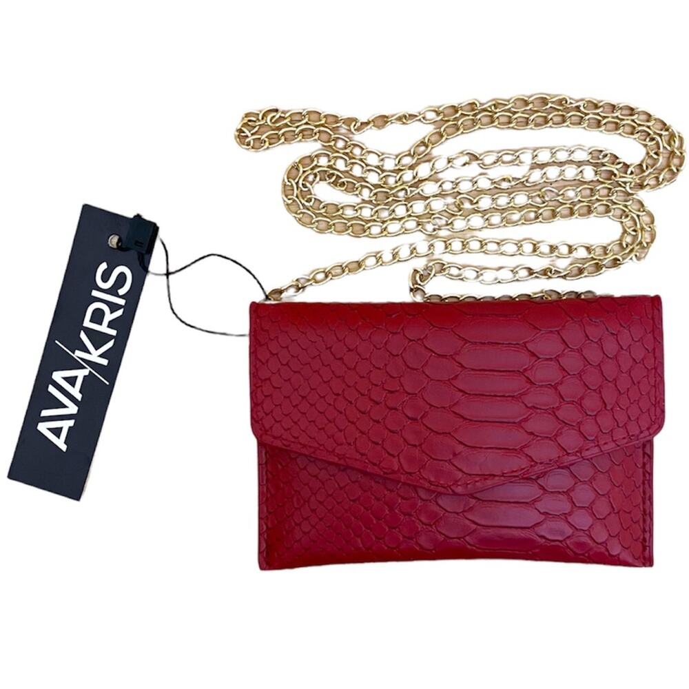 Ava/Kris Red Small Clutch Purse